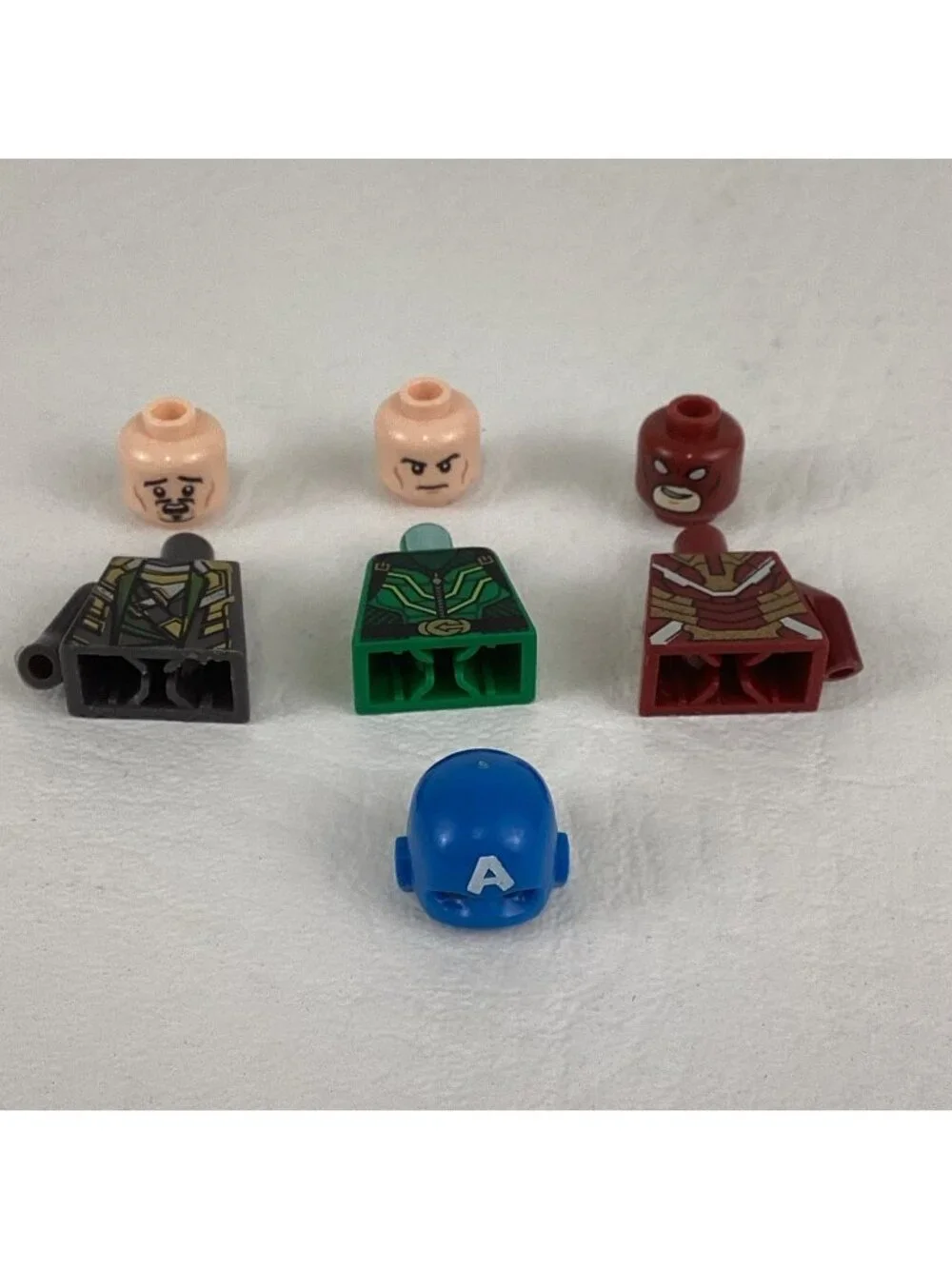 Lego Marvel Minifigures Lot Parts Pieces Iron Man Beetle Loki Captain America
